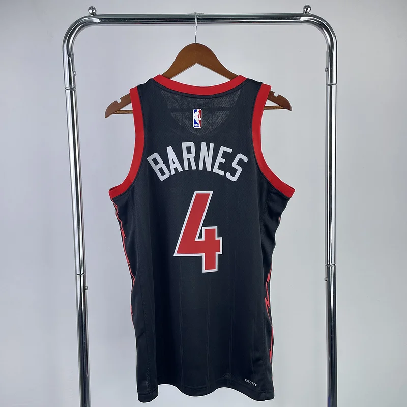 2023 NBA Toronto Raptors Basketball Jersey trapeze limited #4 BARNES