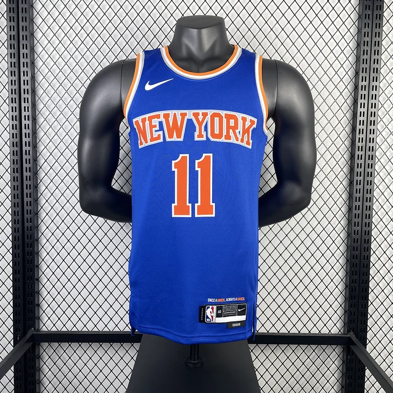 2023 New York Knicks Basketball Jersey Aawy Blue #11 BRUNSON