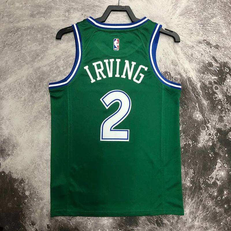 NBA Dallas Mavericks basketball jersey Retro Green #2 IRVING