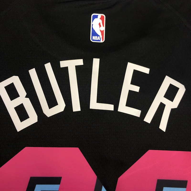 NBA Miami Heat basketball jersey round neck Black #22 BUTLER