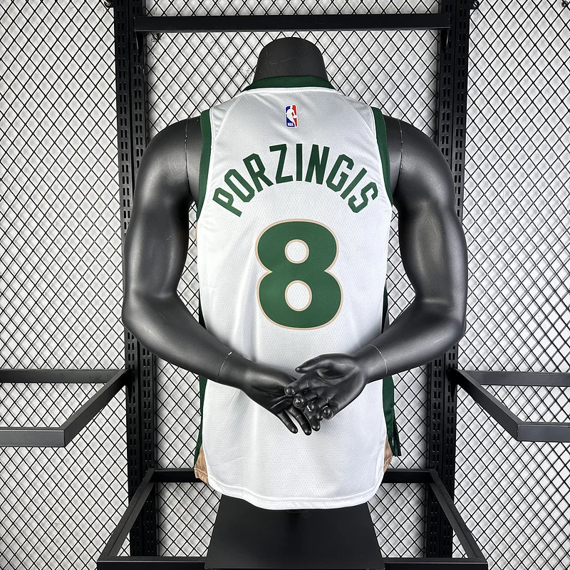 2024 Season NBA Boston Celtics Basketball Jersey city version #8 PORZINGIS