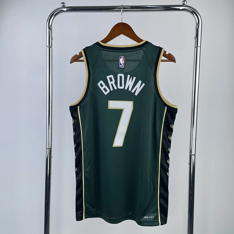 2023 Season NBA Boston Celtics Basketball Jersey city version #7 BROWN