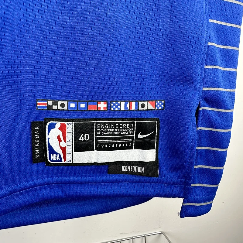 2023 Season   NBA Los Angeles Clippers Basketball jersey   Aawy   Blue  #1    HARDEN