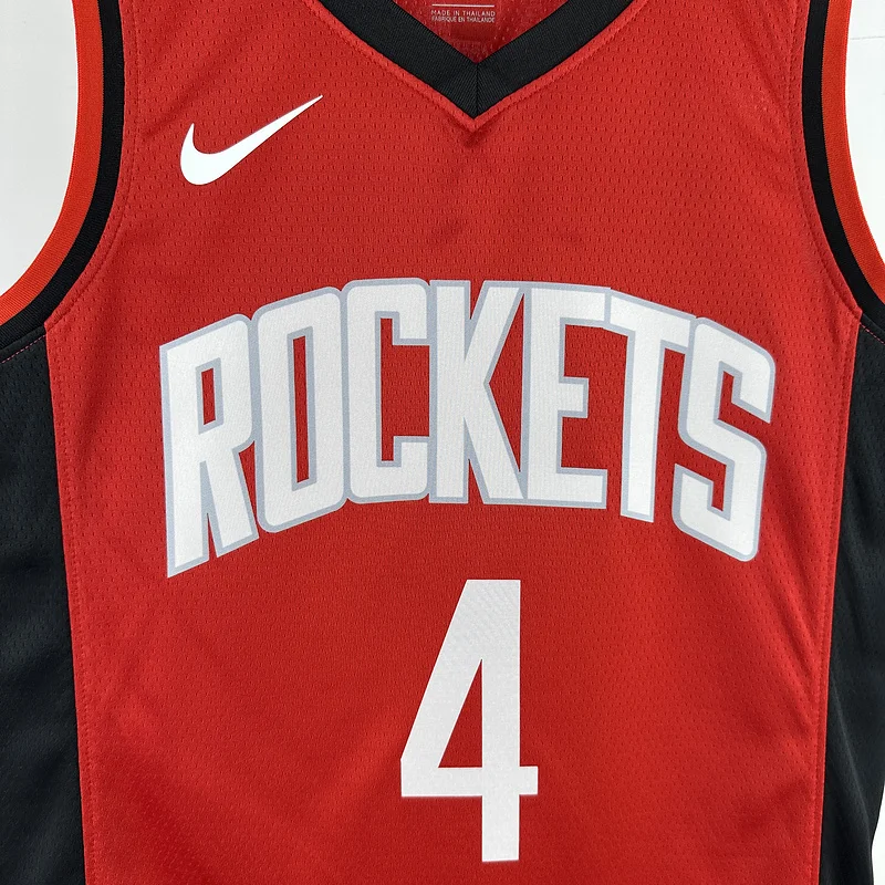 2023 Houston Rockets Basketball Jersey Aawy Red #4 GREEN