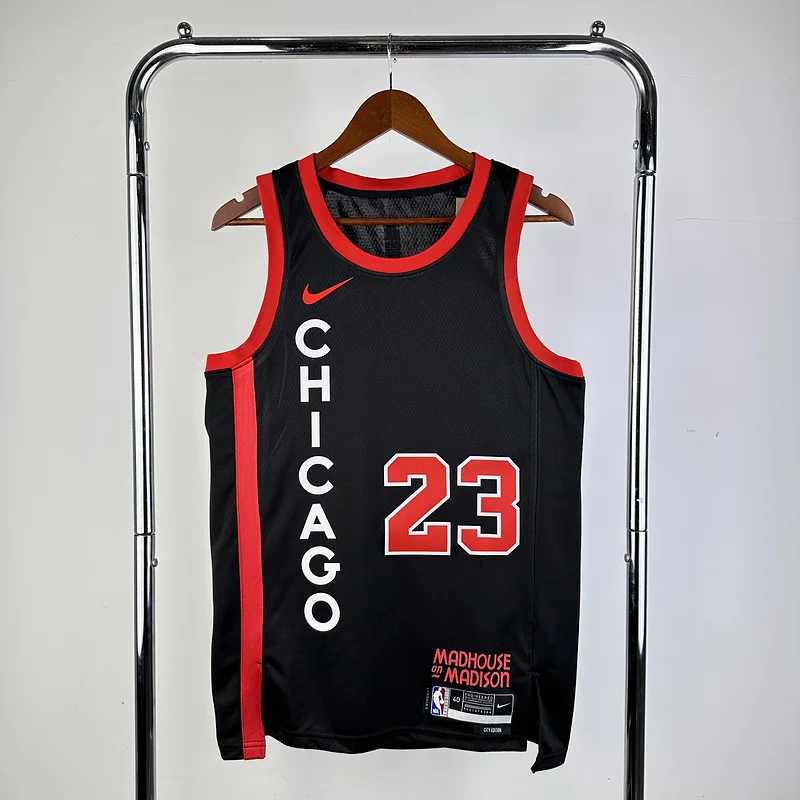 2024 Season NBA Chicago Bulls Basketball jersey City version #23 Jordan