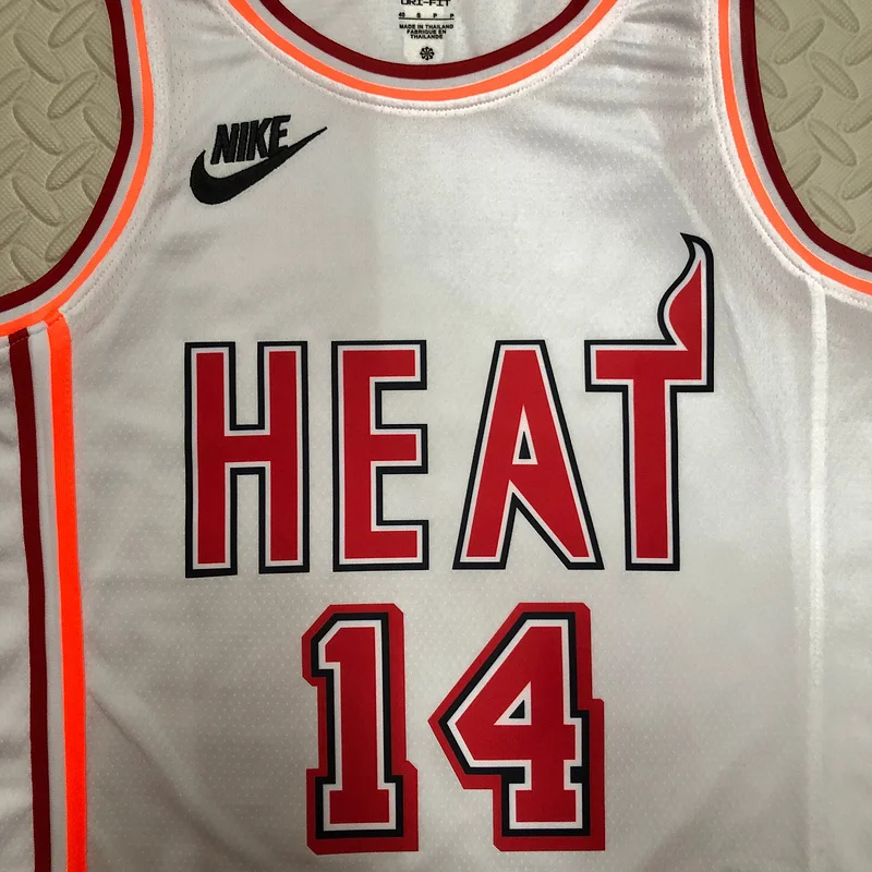 2023 SeasonNBA Miami Heat basketball jersey Retro #14 HERRO