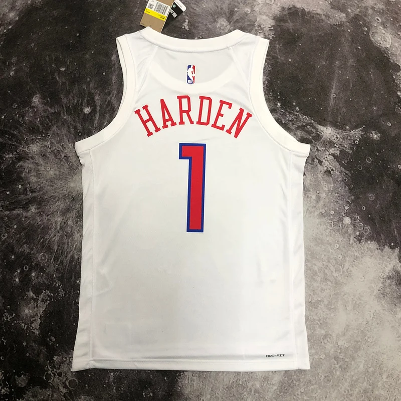 2023 Season NBA Philadelphia 76ers Basketball Jersey city version #1 HARDEN