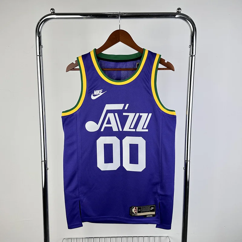 2024 Utah Jazz Basketball Jersey Retro #00 CLARKSON