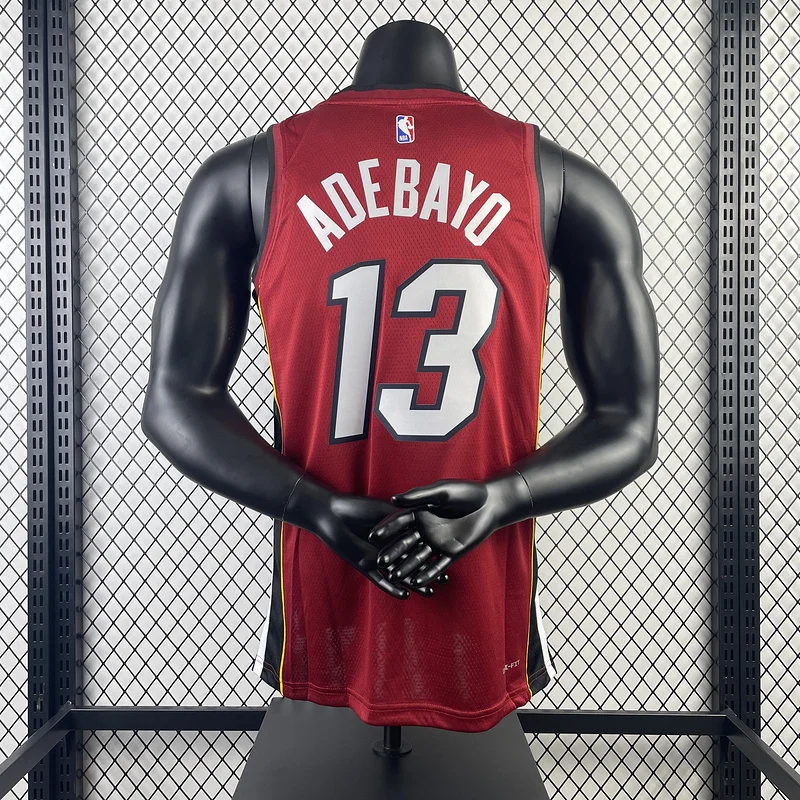 2023 Season NBA Miami Heat basketball jersey trapeze limited #13 ADEBAYO