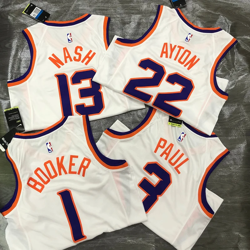 NBA Phoenix Suns Basketball jersey White #22 AYTON