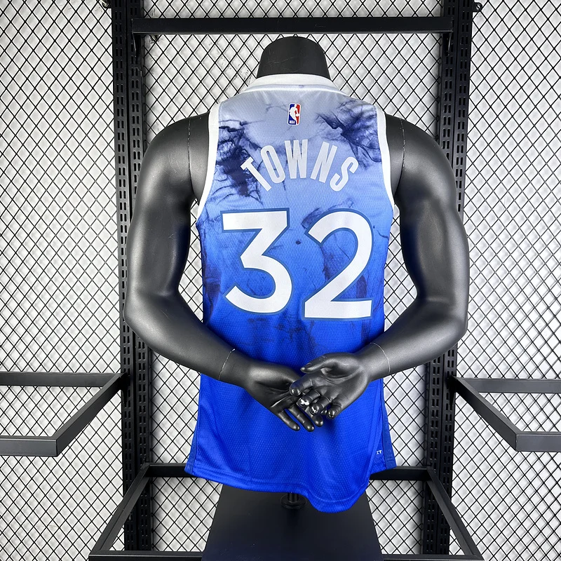 2024 Minnesota Timberwolves Basketball Jersey city version #32 TOWNS