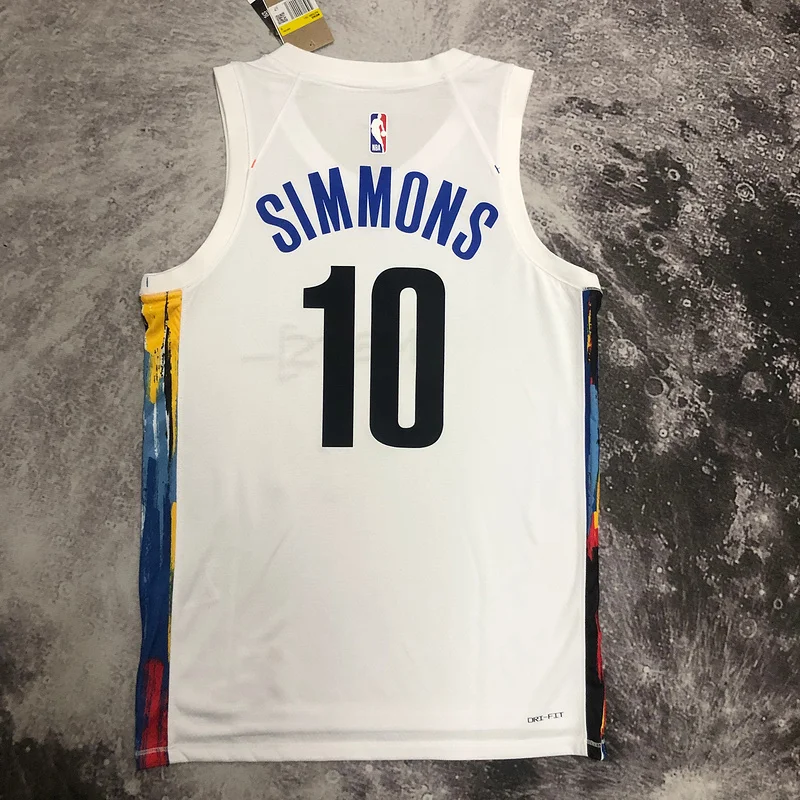 2023 Season Brooklyn Nets Basketball jersey city version #10 SIMMONS