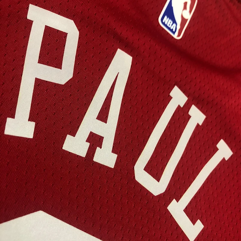 Houston Rockets Basketball Jersey Retro 红 #3 PAUL