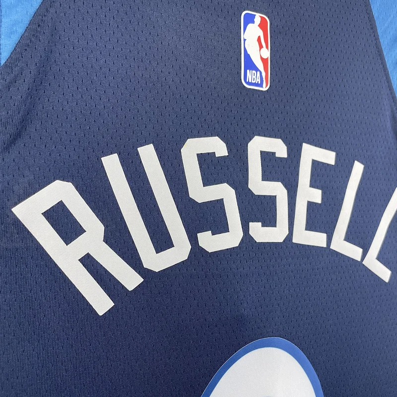 2023 Minnesota Timberwolves Basketball Jersey Aawy Blue #0 RUSSELL