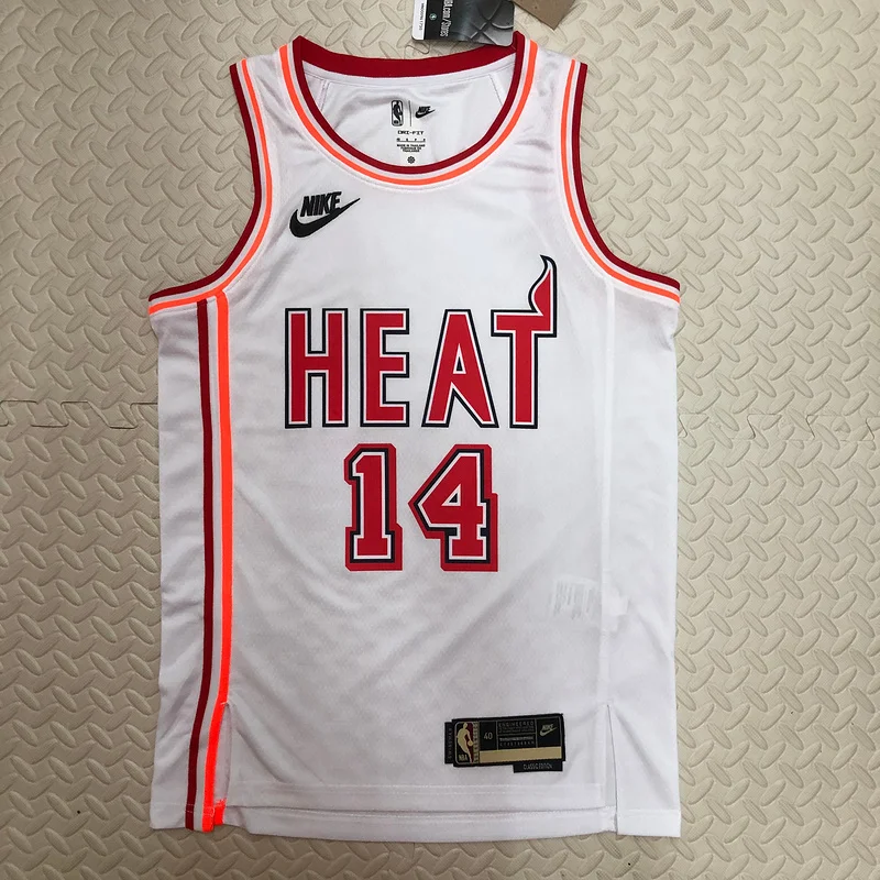 2023 SeasonNBA Miami Heat basketball jersey Retro #14 HERRO