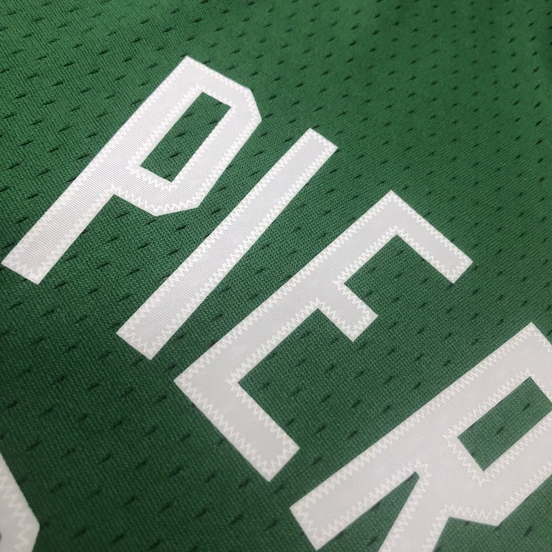 MN Hot Print Retro Boston Celtics Basketball Jersey italian race #34 PIERCE