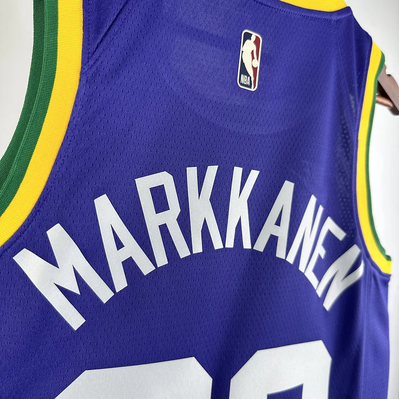 2024 Utah Jazz Basketball Jersey Retro #23 MARKKANEN