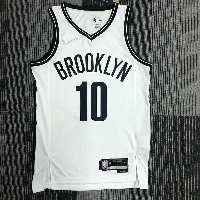 75th anniversary Brooklyn Nets Basketball jersey White #10 SIMMONS