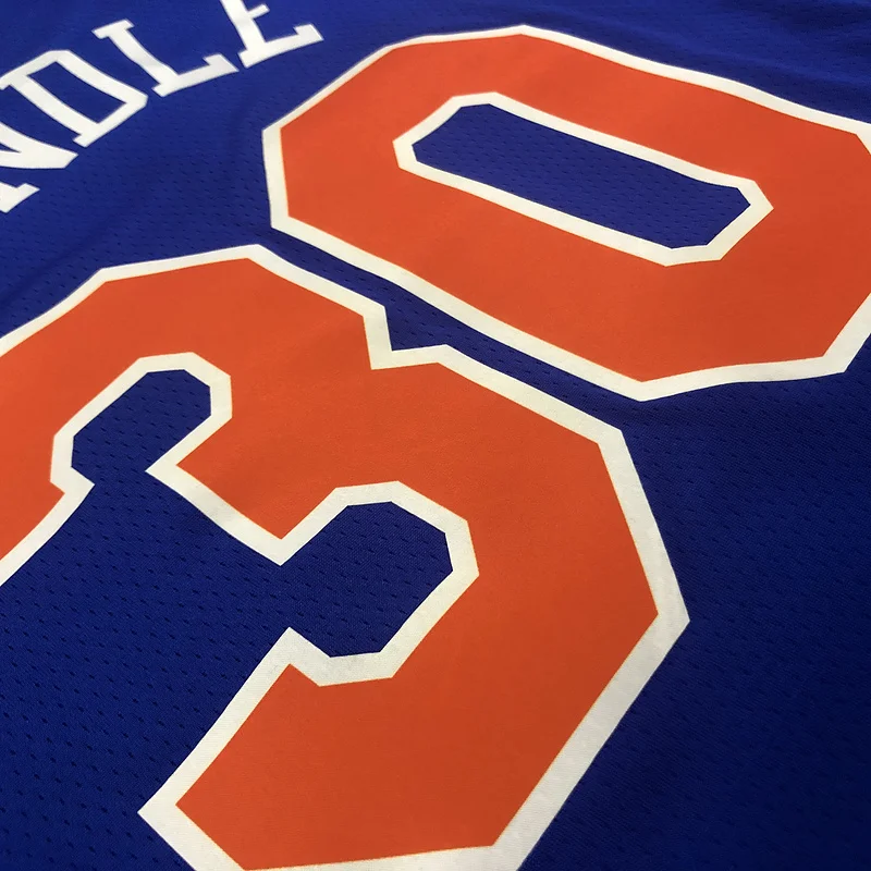 New York Knicks Basketball Jersey Blue #30 RANDLE