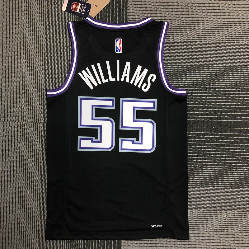 2022 Sacramento Kings Basketball Jersey city version #55 WILLIAMS