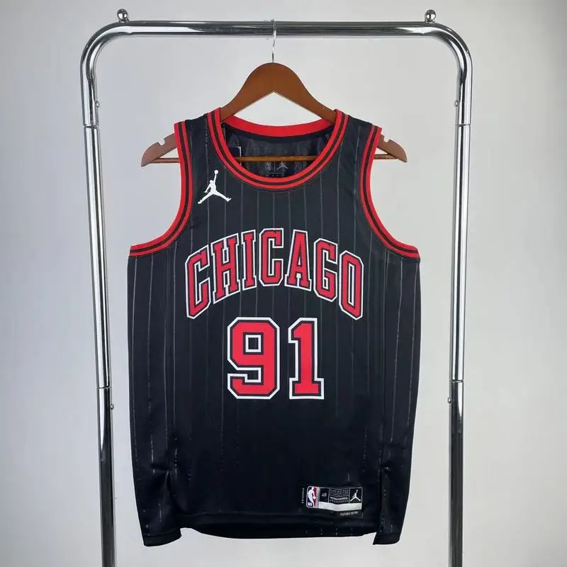 2023 Season NBA Chicago Bulls Basketball jersey Flyer limited #91 RODMAN