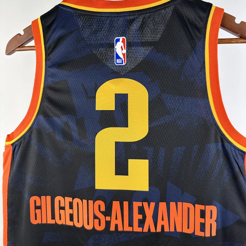 2024 NBA Oklahoma City Thunder Basketball Jersey city version #2 GILGEOUS ALEXANDER