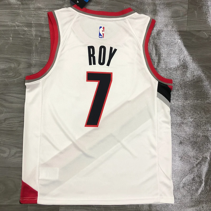 2021 Portland Trail Blazers Basketball Jersey Home White #7 ROY