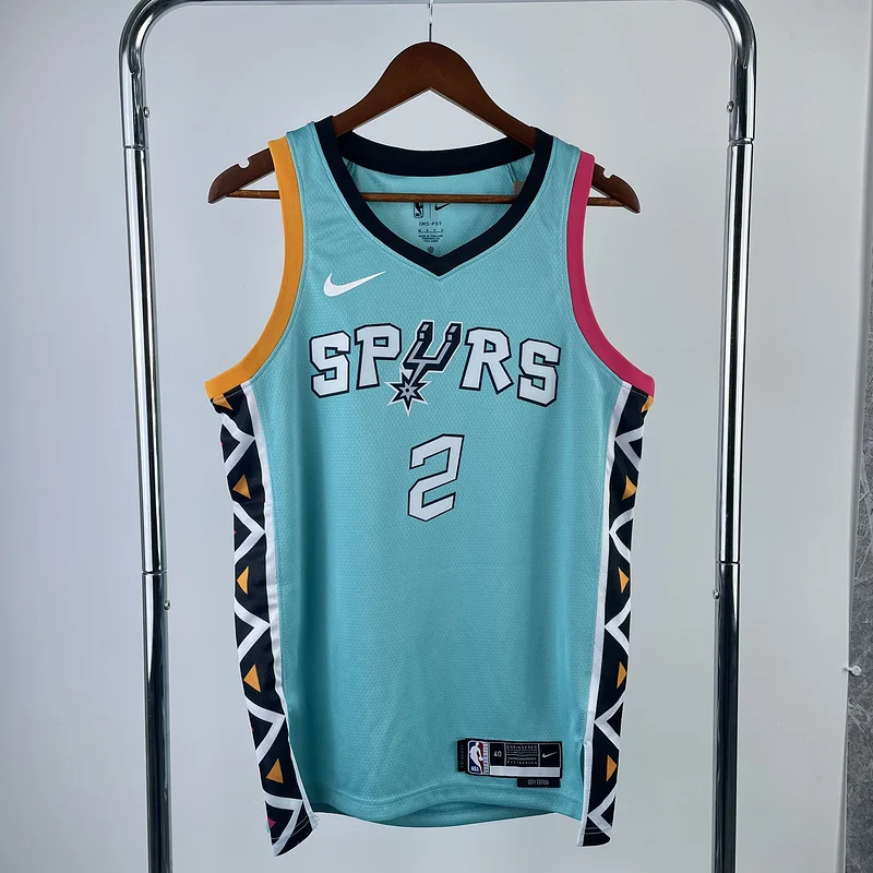 2023 San Antonio Spurs Basketball Jersey city version #2 LEONARD