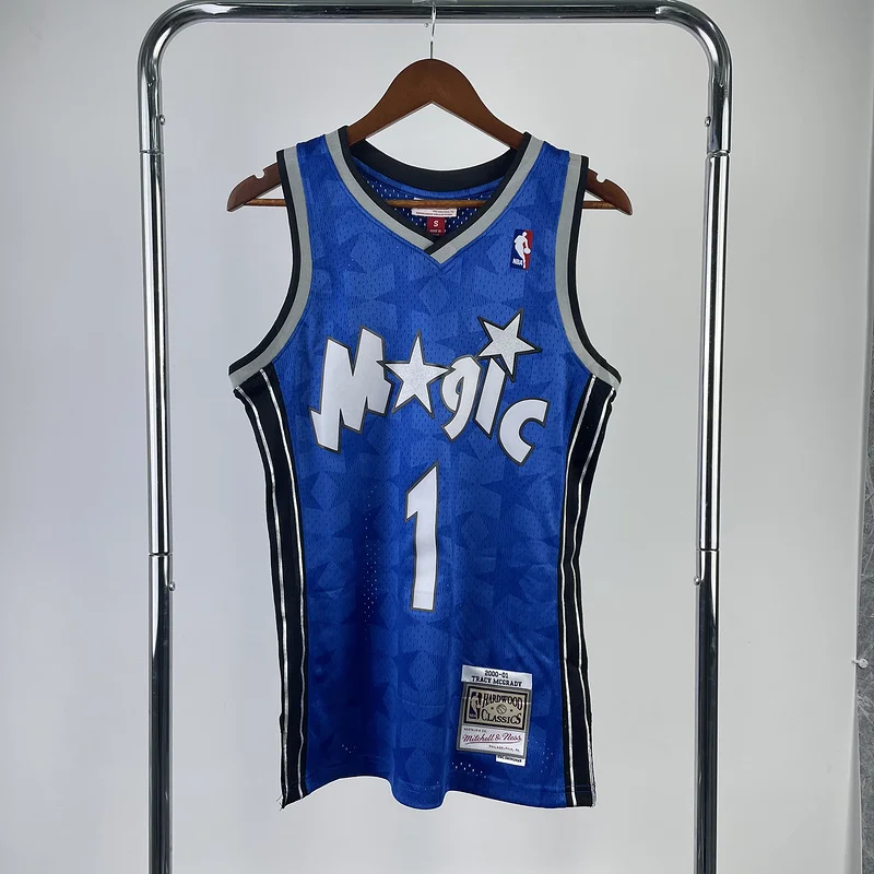 2000 2001 Mitchell Ness Hot Print Retro Orlando Magic Basketball Jersey #1 McGrady