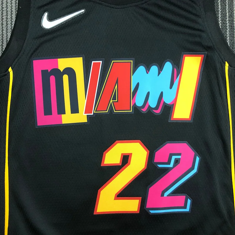 2022 Season NBA Miami Heat basketball jersey city version #22 BUTLER