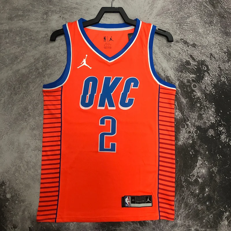 NBA Oklahoma City Thunder Basketball Jersey trapeze limited #2 GILGEOUS ALEXANDER