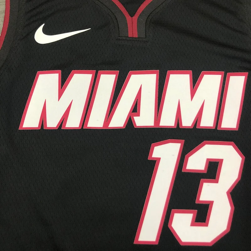 NBA Miami Heat basketball jersey V-neck Black #13 ADEBAYO