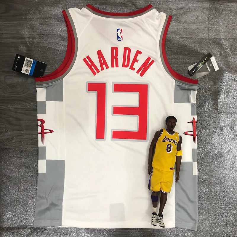 2020 Houston Rockets Basketball Jersey city version White #13 HARDEN