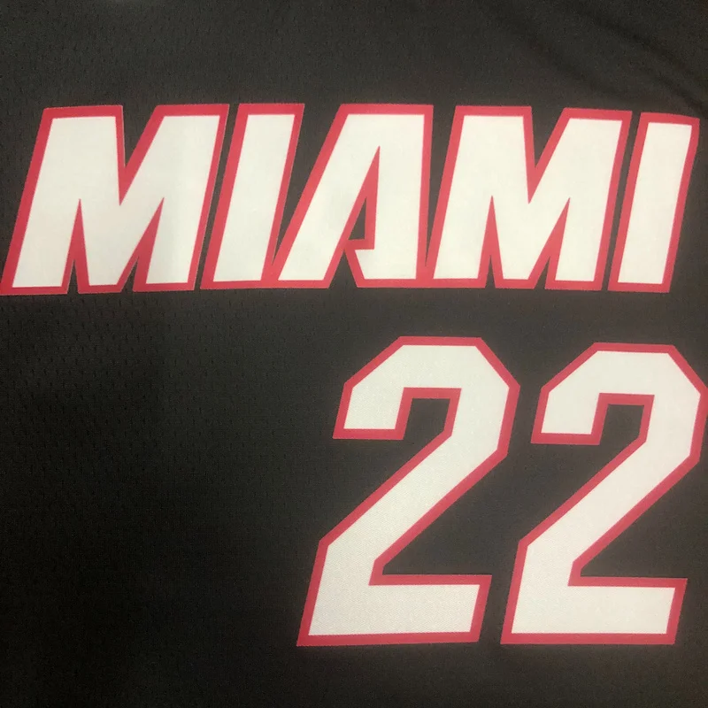 2023 Season NBA Miami Heat basketball jersey V-neck Black #22 BUTLER