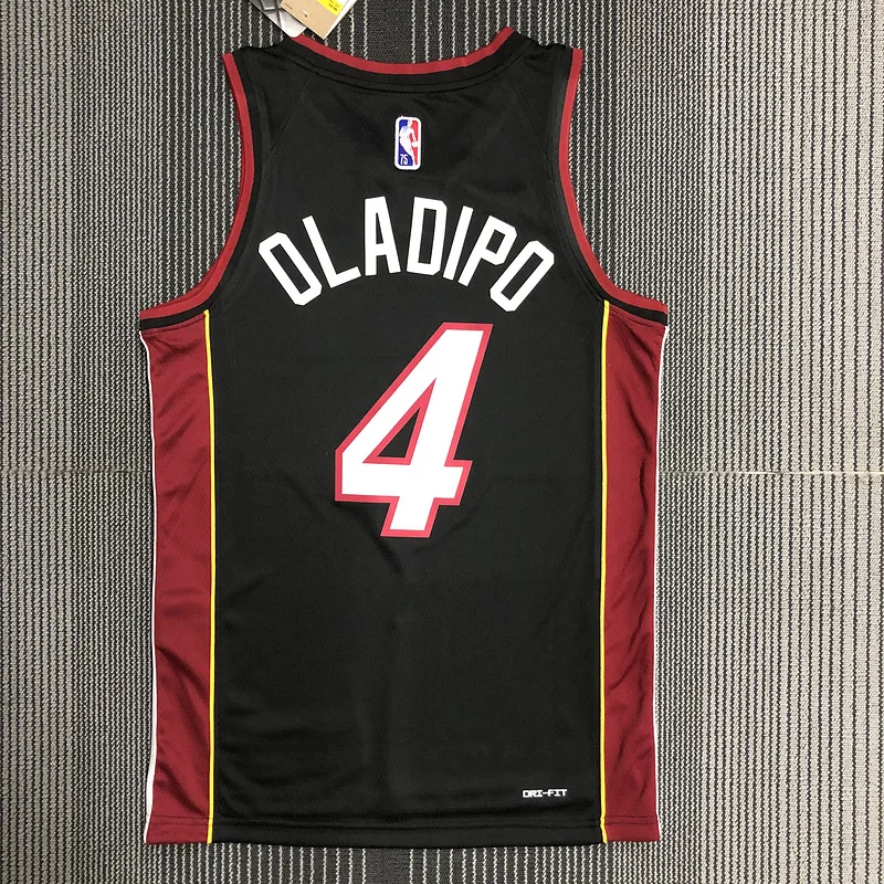 75th anniversary NBA Miami Heat basketball jersey Black #4 OLADIPO