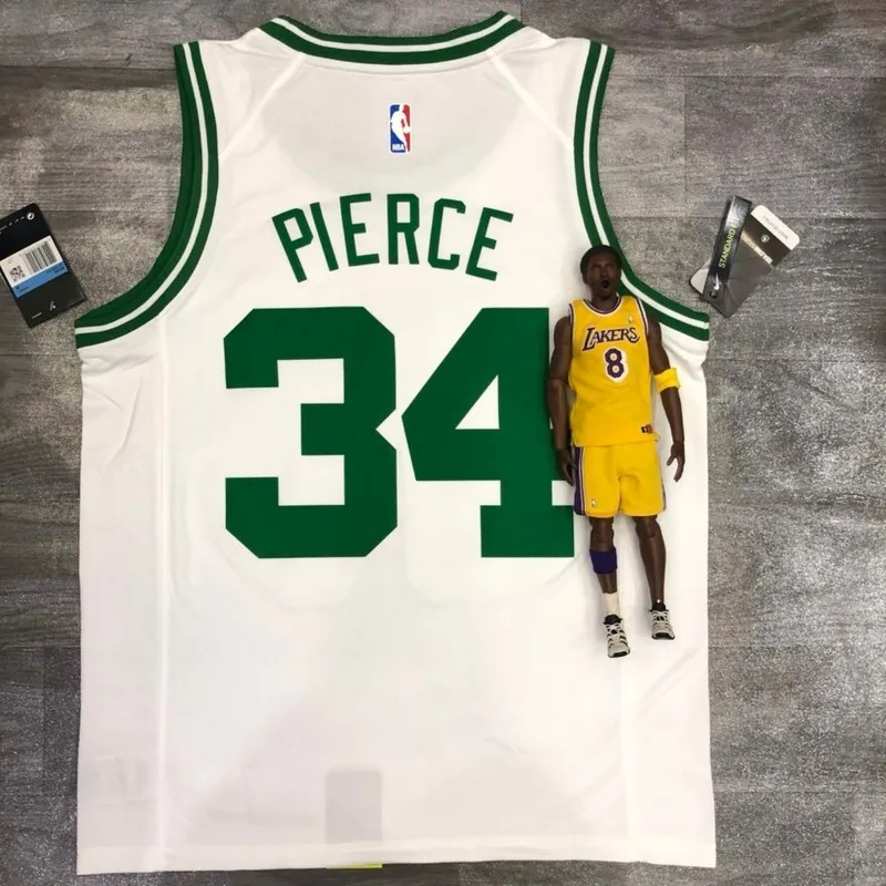 NBA Boston Celtics Basketball Jersey Retro White #34 PIERCE