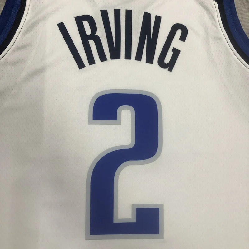 2023 Season NBA Dallas Mavericks basketball jersey White #2 IRVING