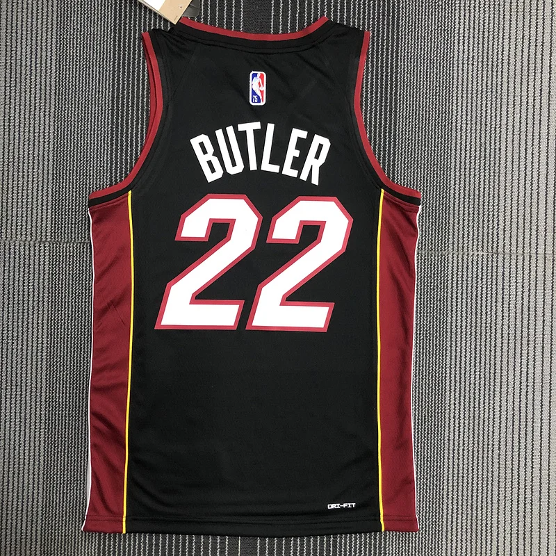 75th anniversary NBA Miami Heat basketball jersey Black #22 BUTLER