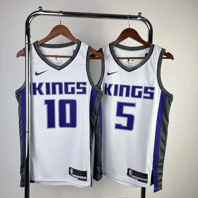 2023 Sacramento Kings Basketball Jersey Home #5 FOX