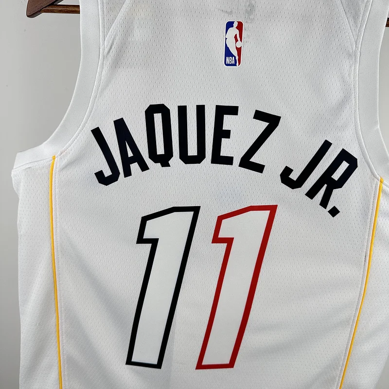 2023 Season NBA Miami Heat basketball jersey city version #11 JAQUEZ JR