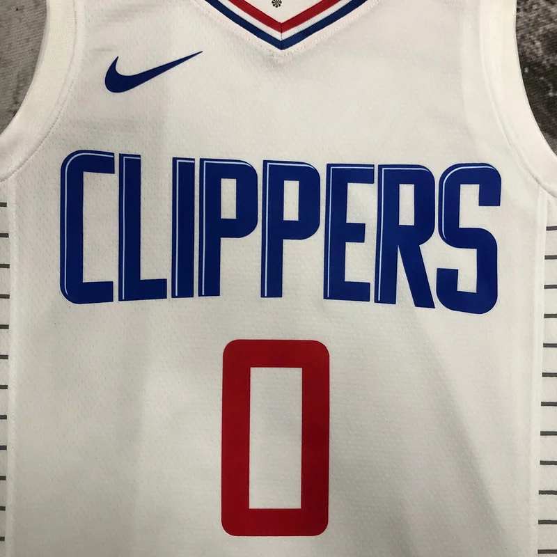 NBA Los Angeles Clippers Basketball jersey   limited   White  #0    WESTBROOK