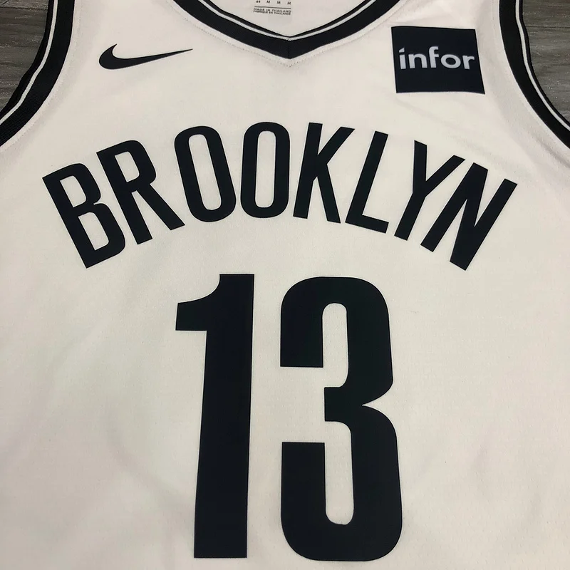 Brooklyn Nets Basketball jersey White #13 HARDEN