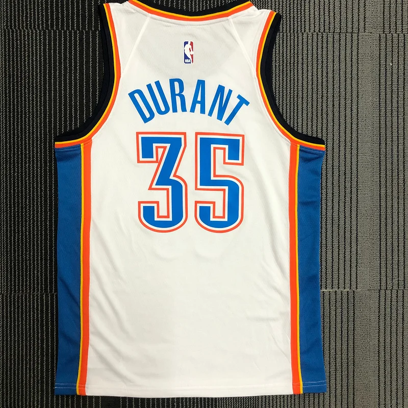 NBA Oklahoma City Thunder Basketball Jersey White #35 DURANT