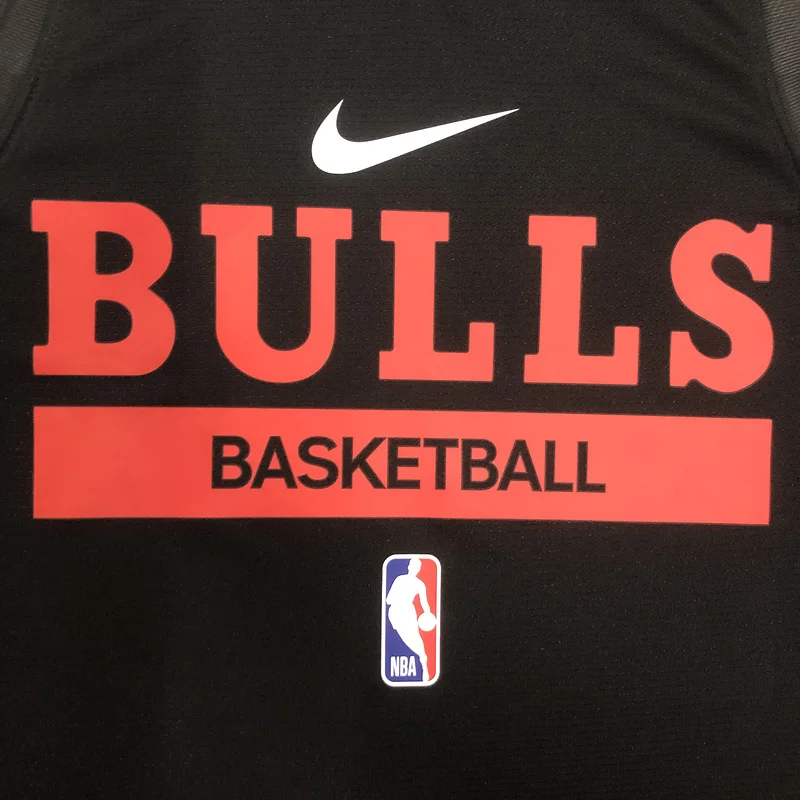 2023 Season NBA Chicago Bulls Basketball jersey black training vest