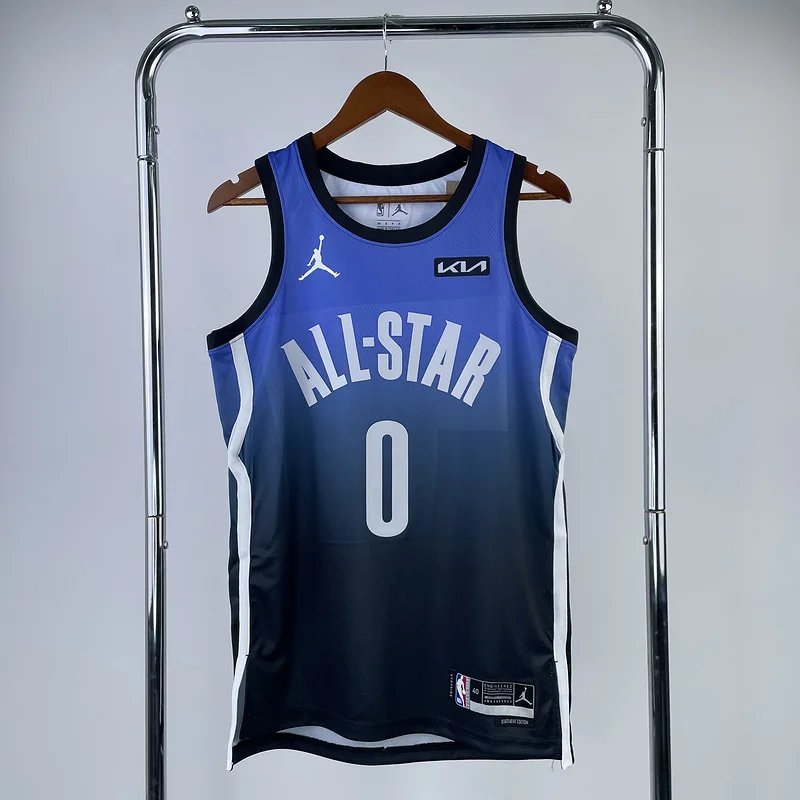 2023 Indiana Pacers Basketball Jersey All-Star Blue #0 HALIBURTON