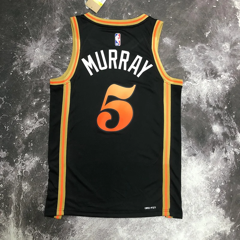 2023 Season NBA Atlanta Hawks Basketball Jersey city version #5  MURRAY