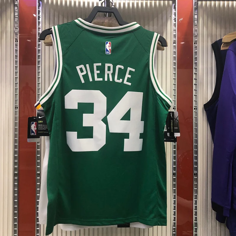 NBA Boston Celtics Basketball Jersey Retro Green #34 PIERCE