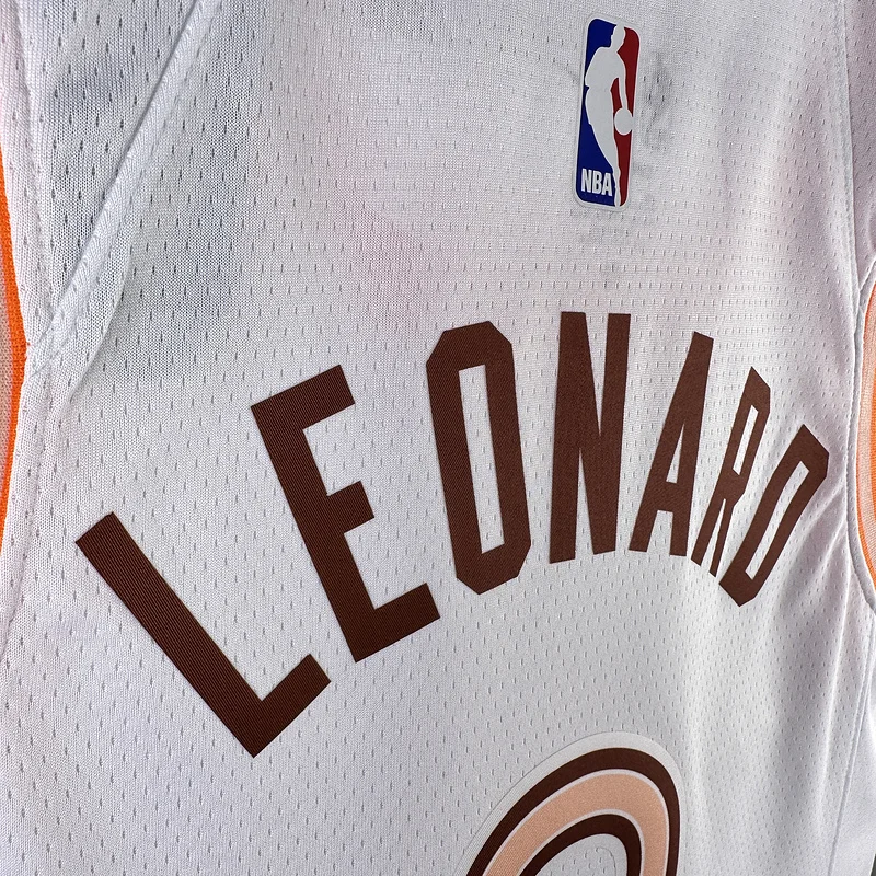 2024 San Antonio Spurs Basketball Jersey city version #2 LEONARD