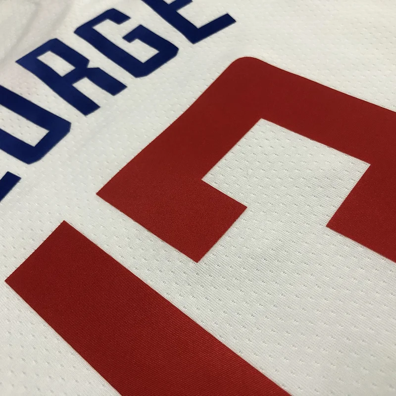 75th anniversary  NBA Los Angeles Clippers Basketball jersey   White  #13   GEORGE