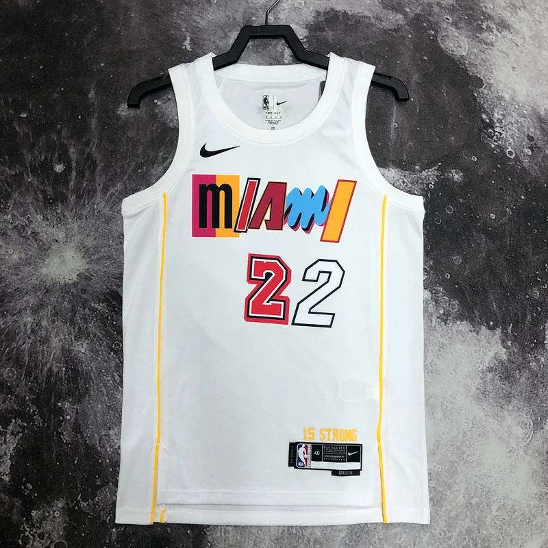 2023 SeasonNBA Miami Heat basketball jersey city version #22 BUTLER